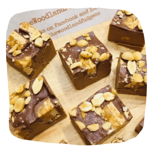 Snickers Fudge - The Woodland Fudge Co.